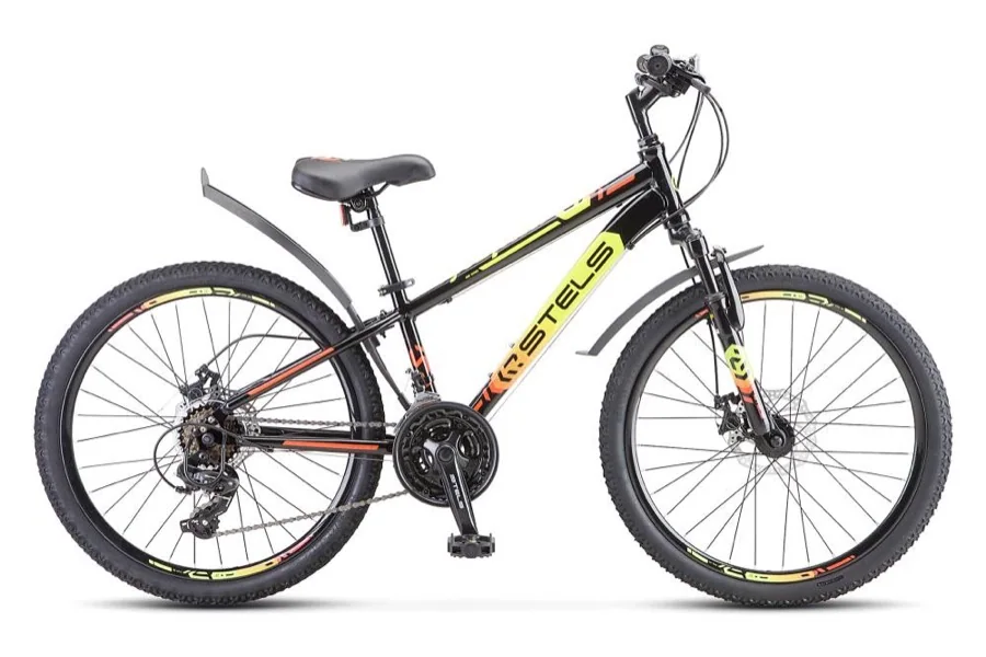 Велосипед 24" СТЕЛС "Navigator 400" MD F010 12" ЧЕРНЫЙ/ЖЕЛТЫЙ МАРКИРОВАННЫЙ
