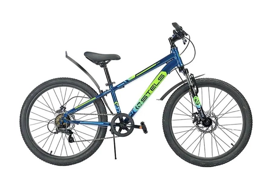 Велосипед 24" СТЕЛС "Navigator 400" MD F010 12" СИНИЙ/САЛАТОВЫЙ МАРКИРОВАННЫЙ