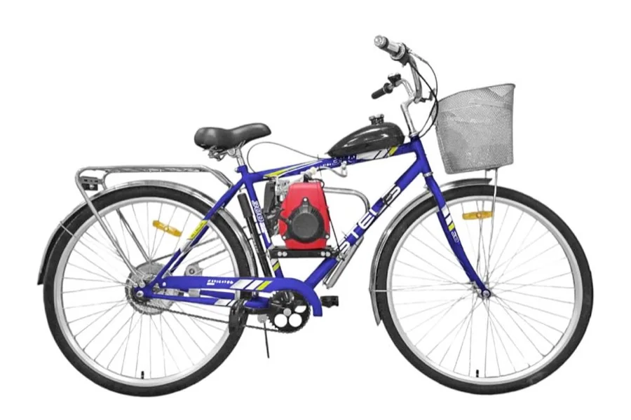 Мотовелосипед 28" СТЕЛС "navigator 300" с веломотором 144f,с корз.4х такт