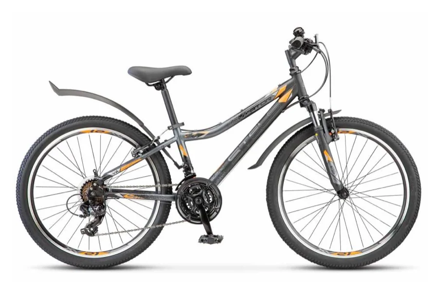 Велосипед 24" СТЕЛС "Navigator 410" V АНТРАЦИТ/ЧЁРНЫЙ 12" V010 МАРКИРОВАННЫЙ