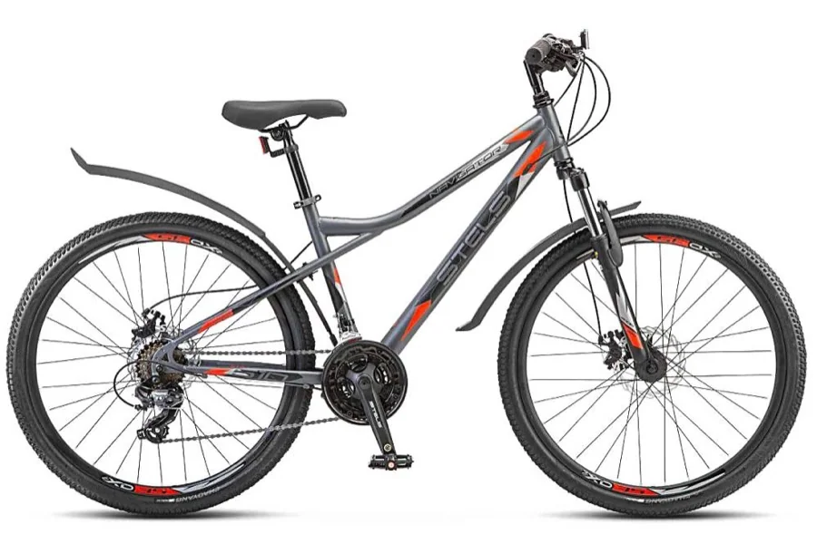 Велосипед 26" СТЕЛС "Navigator-510" MD 14 АНТРАЦИТ/КРАСНЫЙ