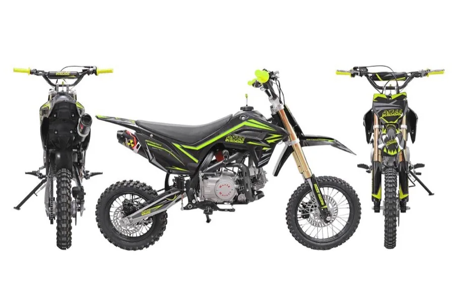 Питбайк RIZEE 125 17/14 K3 BASIС черно-зеленый