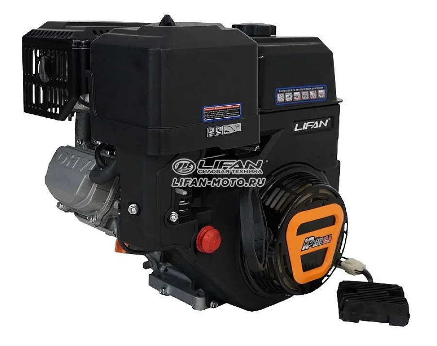Двигатель LIFAN 25 л.с. KP520E с катушкой 18А, электростартер