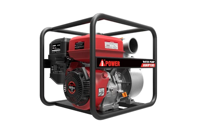 A-iPower Мотопомпа бензиновая для чистой воды AWP100 арт. 30141, диаметр части 10мм; мощн. 1