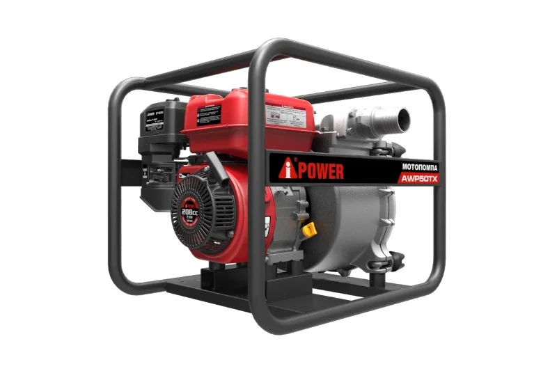 A-iPower Мотопомпа бензиновая для сильно загрязненной воды AWP50TX арт. 30321, диам. част 30