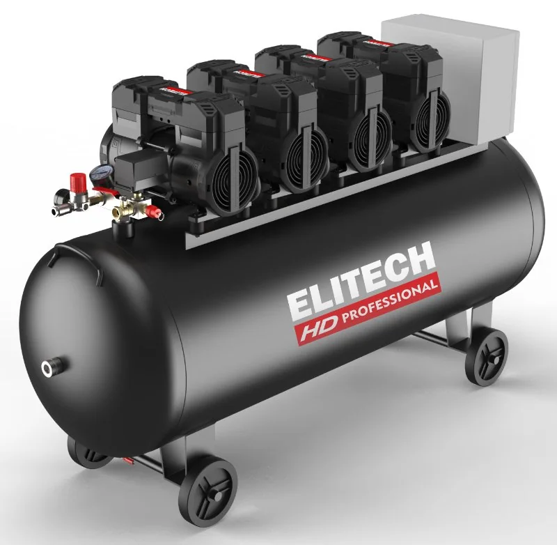 ELITECH HD Компрессор ACF1200-200S коаксиальный безмаслянный, 1200 л\мин, 380В, 7.2 кВт, 10